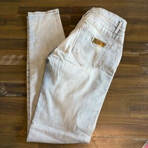 Lanca Perfume Light Wash Jeans Stretch Distressed Brazilian 36 Skinny